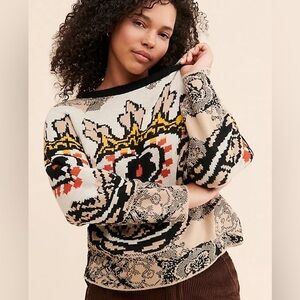 Anthropologie Aldo Martins Knit Baroque Aino Sweater